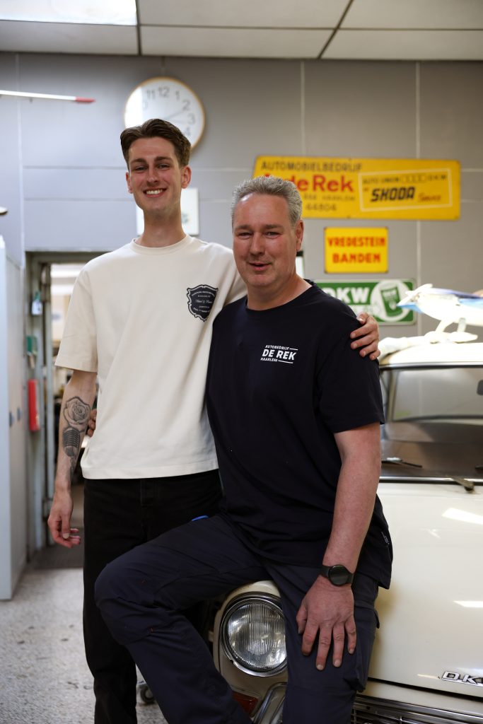 Bo samen met zijn vader die lijdt aan parkinson